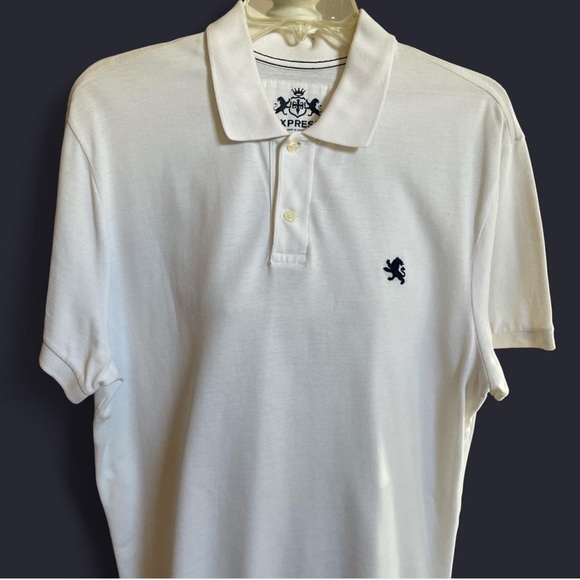 Express Classic White Polo Shirt - Picture 4 of 4